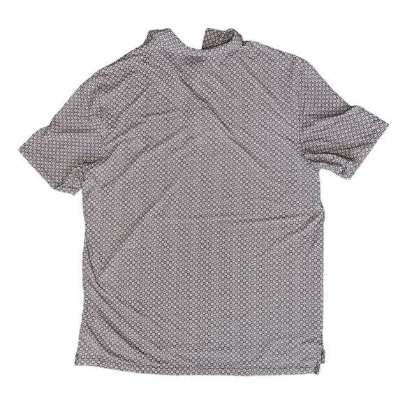 IBKUL Mens Golf Performance Polo Shirt Size Large Floral Black Red Casual UPF 50 - Picture 4 of 7